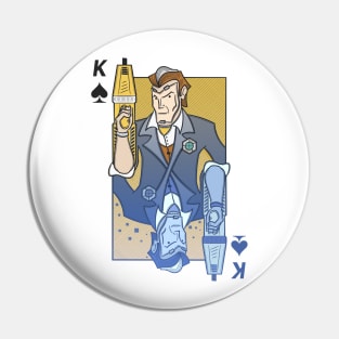 Handsome Jack as the King of Spades Pin