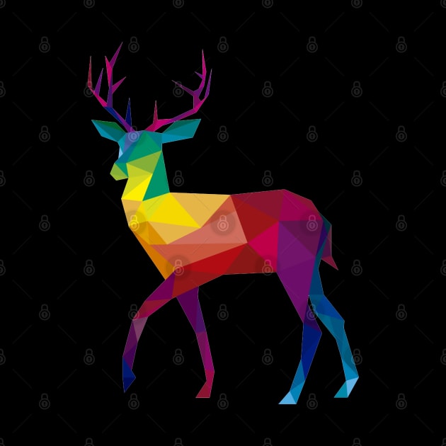 Deer Colorful by Mako Design 