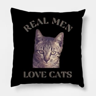 Real men love cats Pillow