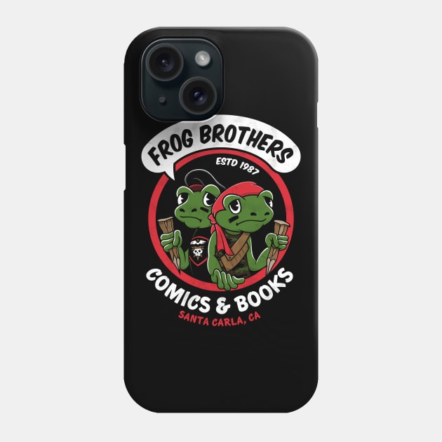 Frog Brothers Comics & Books - Vintage 80's Vampire Horror Phone Case by Nemons