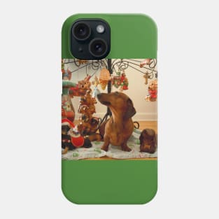 Christmas Dachshund (Version 2) Phone Case