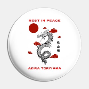 AKIRA TORIYAMA REST IN PEACE Pin