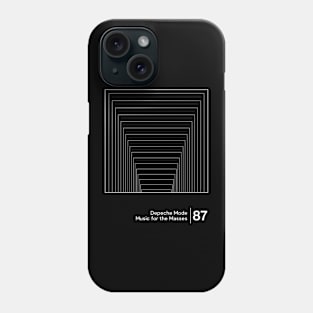 Music for the Masses - Minimalist Graphic Design Artwork Phone Case