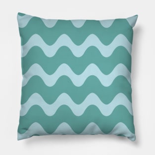 Squiggly Blue Pillow