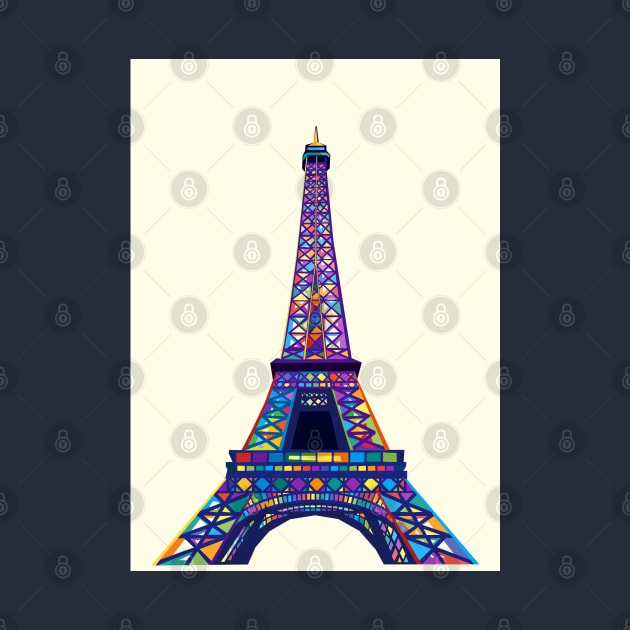 Eiffel Tower Wpap Art by Pure Touch