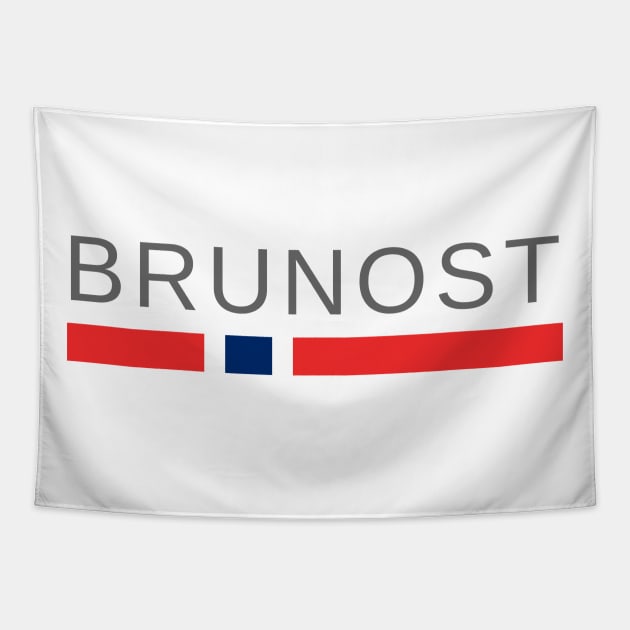 Norway Brunost | Brown Cheese Tapestry by tshirtsnorway