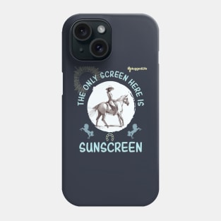 Unplugged Life Horseback Riding TShirt Phone Case