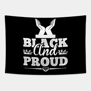 Black And Proud T Shirt For Women Men Tapestry