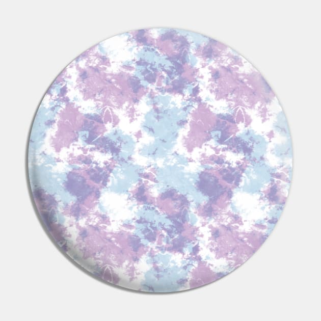 Soft Blue and Purple Tie-Dye Pin by Carolina Díaz