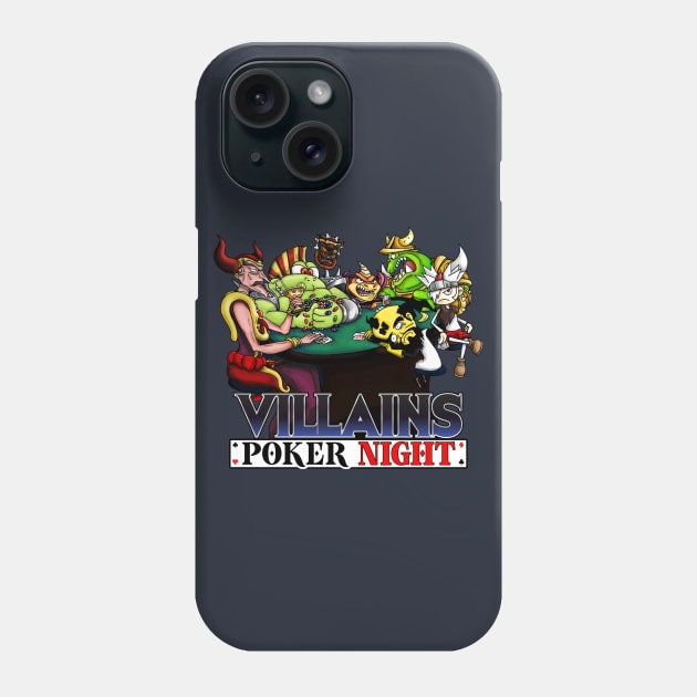 Villains Poker Night Phone Case by WarioPunk