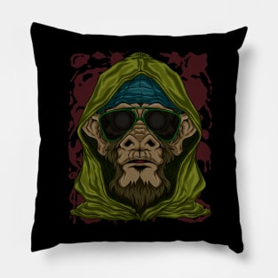 Fashion Monkey street art Pillow