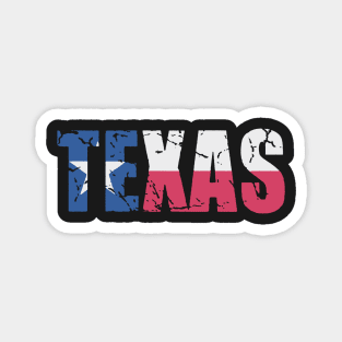 Rustic Patriotic Flag of Texas Magnet