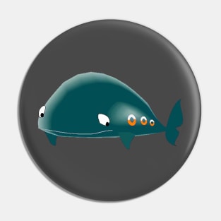 Sad Whale Pin