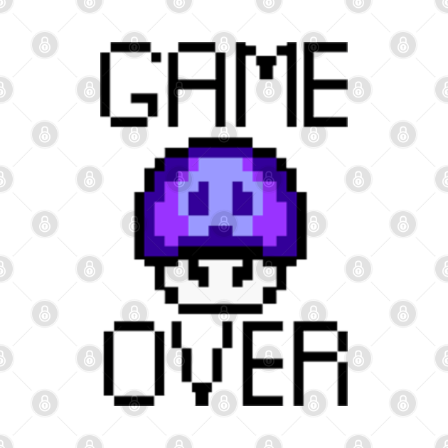 Game Over Super Mario Bros Pin TeePublic