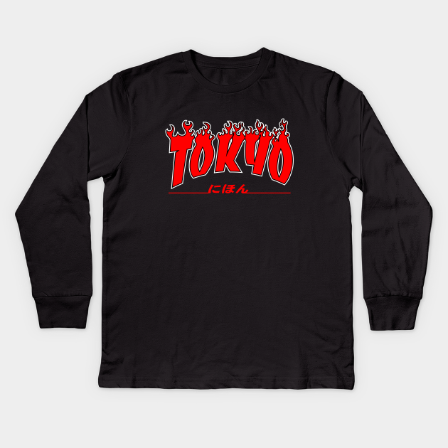 red and black thrasher shirt