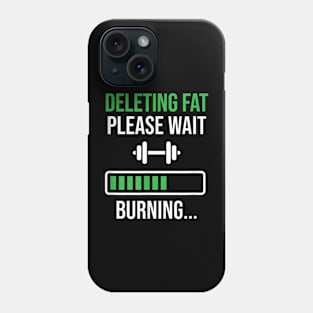 Good day goodbye fat cute workout shirt Phone Case