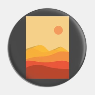 Sunny desert illustration Pin