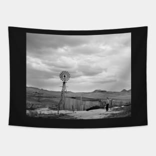 Montana Sheep Ranch, 1942. Vintage Photo Tapestry