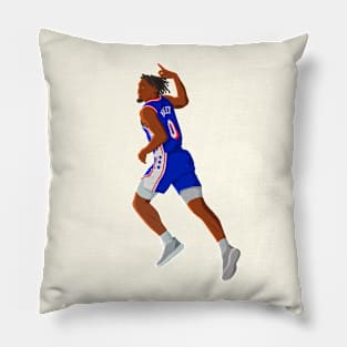 Tyrese Maxey - Philadelphia 76ers Basketball Pillow