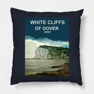 White Cliffs of Dover, Kent, England. British coast Pillow