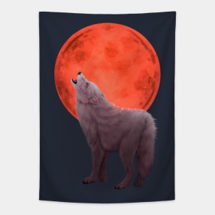 Red Moon Tapestry