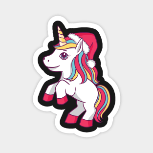 Christmas unicorn gift idea Magnet