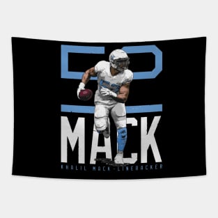 Khalil Mack Los Angeles C Bold Number Tapestry