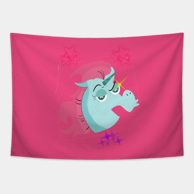 Flying Princess Ponyhead Tapestry by Kadir