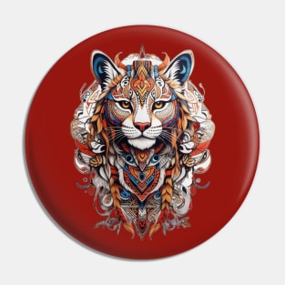 Tribal Mountain Lion Two Pin