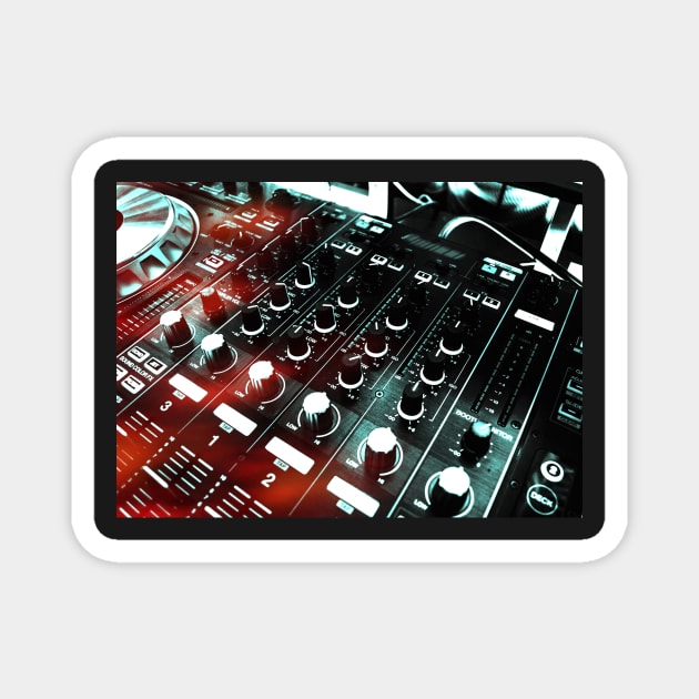 sound board mixer Magnet by Bee-