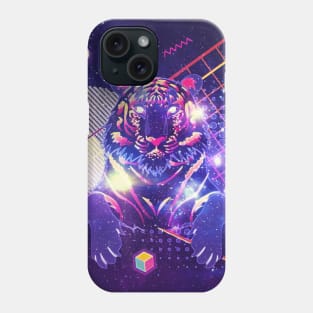 Cosmic purple Tiger Phone Case