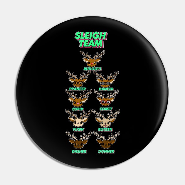 Sleigh Team Pin by TopNotchy