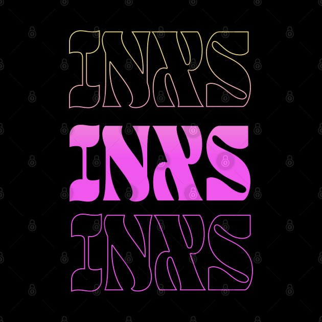 INXS // Typography Fan Art Design by bambangbuta