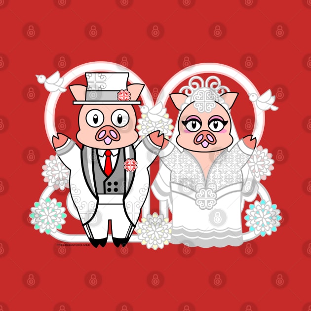 PIGGY WHITE WEDDING by cholesterolmind