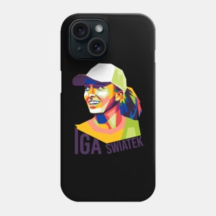 iga swiatek geometric pop art Phone Case