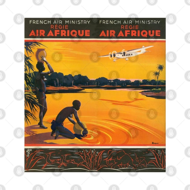 Vintage Travel - Air Afrique by Culturio