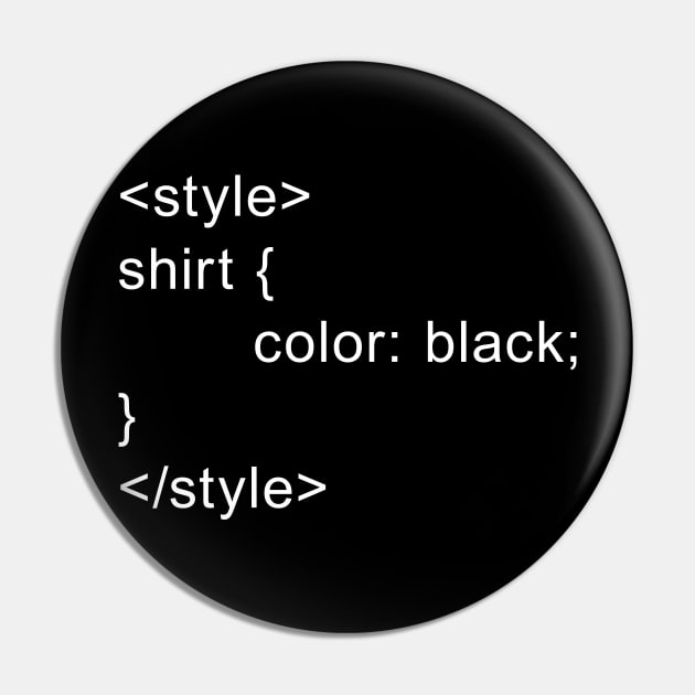 HTML Style - Black Pin by joshthecartoonguy