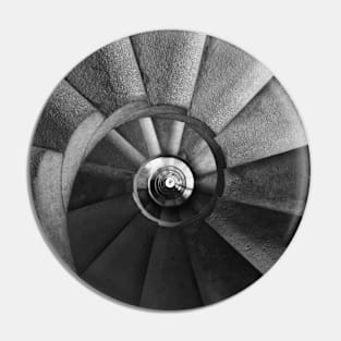 Symmetric Spiral Staircase Photography Pin