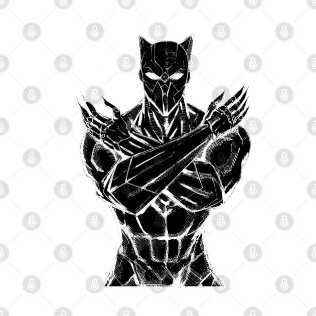 the black panther tchalla by jorge_lebeau