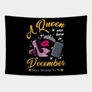 A Queen Was Born In December Tapestry