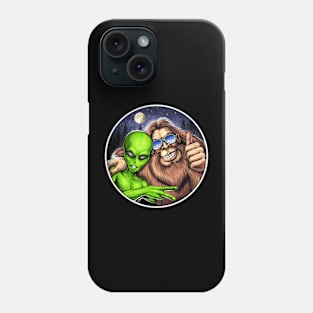 Bigfoot and Alien Phone Case