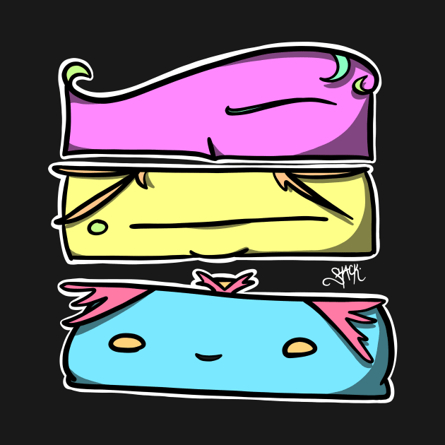 Stack of Misfit Friends by Legfords