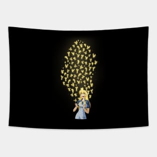 Golden Butterflies Tapestry