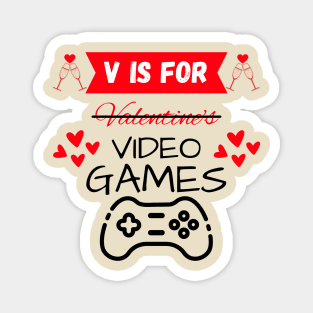 V Is For Valentine's Magnet