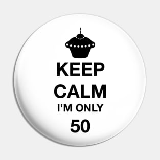 Happy 50th Birthday Pin