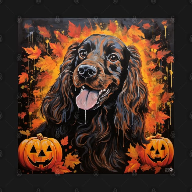 English cocker spaniel Halloween by NatashaCuteShop