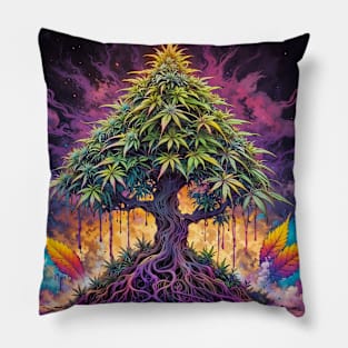 The 420 Tree of Life Pillow