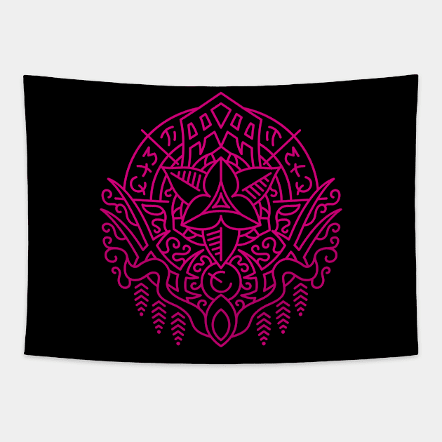 Born of Night — Allied Race Crest (color) Tapestry by dcmjs