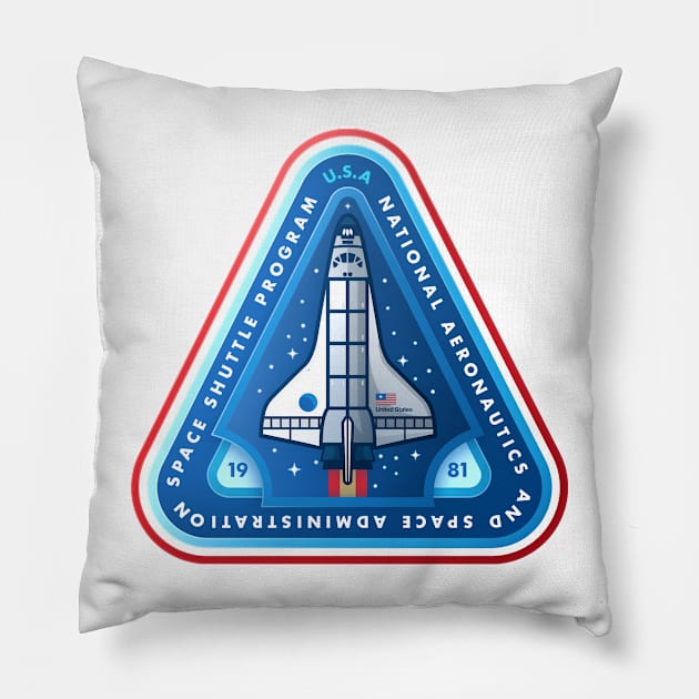 NASA Space Shuttle T-Shirt Pillow by Jamieferrato19