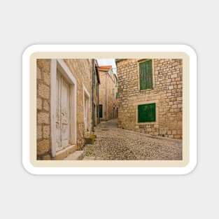 Street in Sutivan, Brac, Croatia Magnet